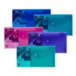 Snopake Polyfile DL Electra Assorted- 5 Files