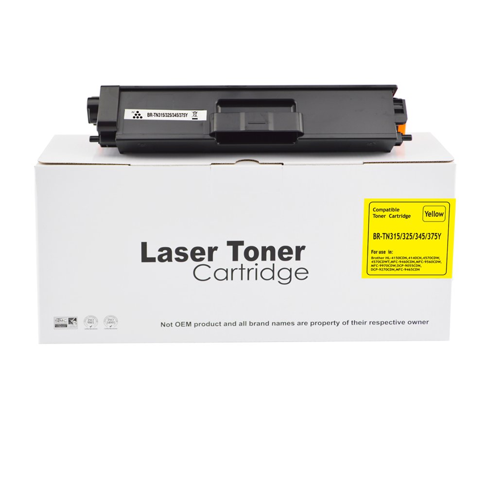 11114144 Comp Brother HL4140 Yellow TN325Y Toner Ctg TN315Y TN320Y TN325Y TN345Y 3500 Pages - Image 1