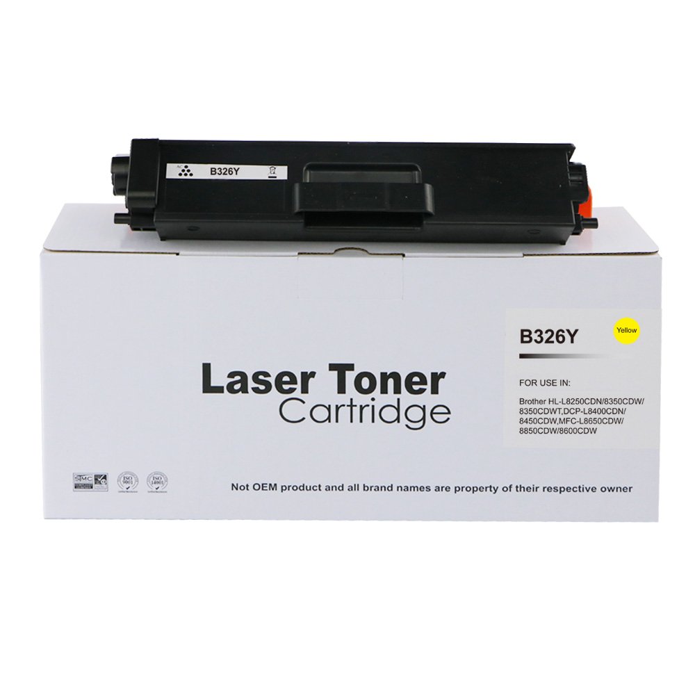 11118258 Comp Brother HLL8250 Hi Yld Yellow Toner Ctg TN326Y - Image 1