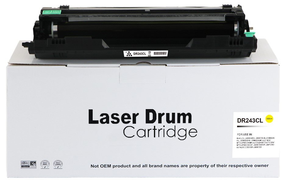 11311246 Comp Brother DR243Y Yellow Drum DR243CL - Image 1