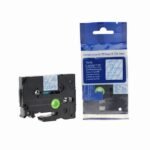 Comp Brother P-Touch Tze-123 Labelling Tape Cassette Blue on Clear also for TZ-123