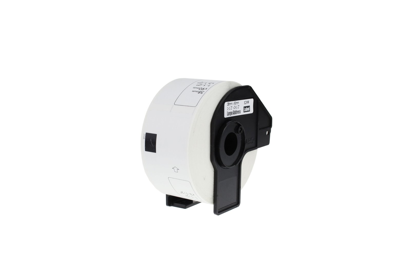 12911208 Comp Brother DK-11208 Large White Paper Address Labels Roll of 400 (38mm x 90mm) - Image 1