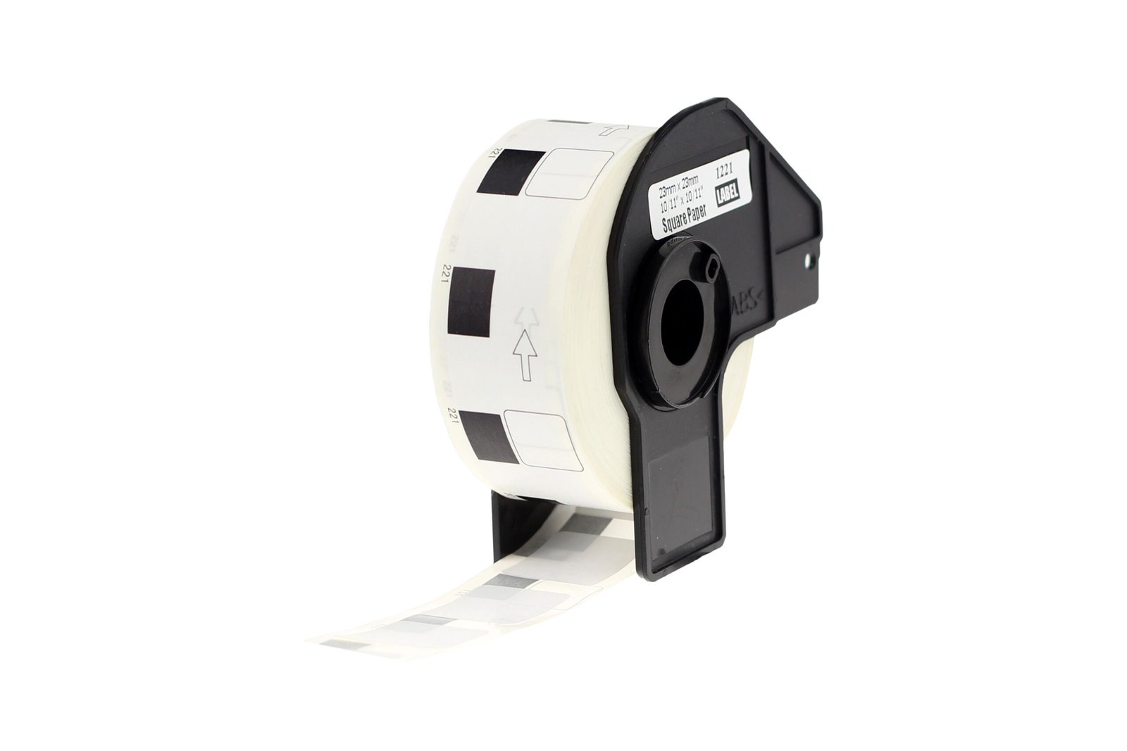 12911221 Comp Brother DK-11221 Square White Paper Labels Roll of 1000 (23mm x 23mm) - Image 1