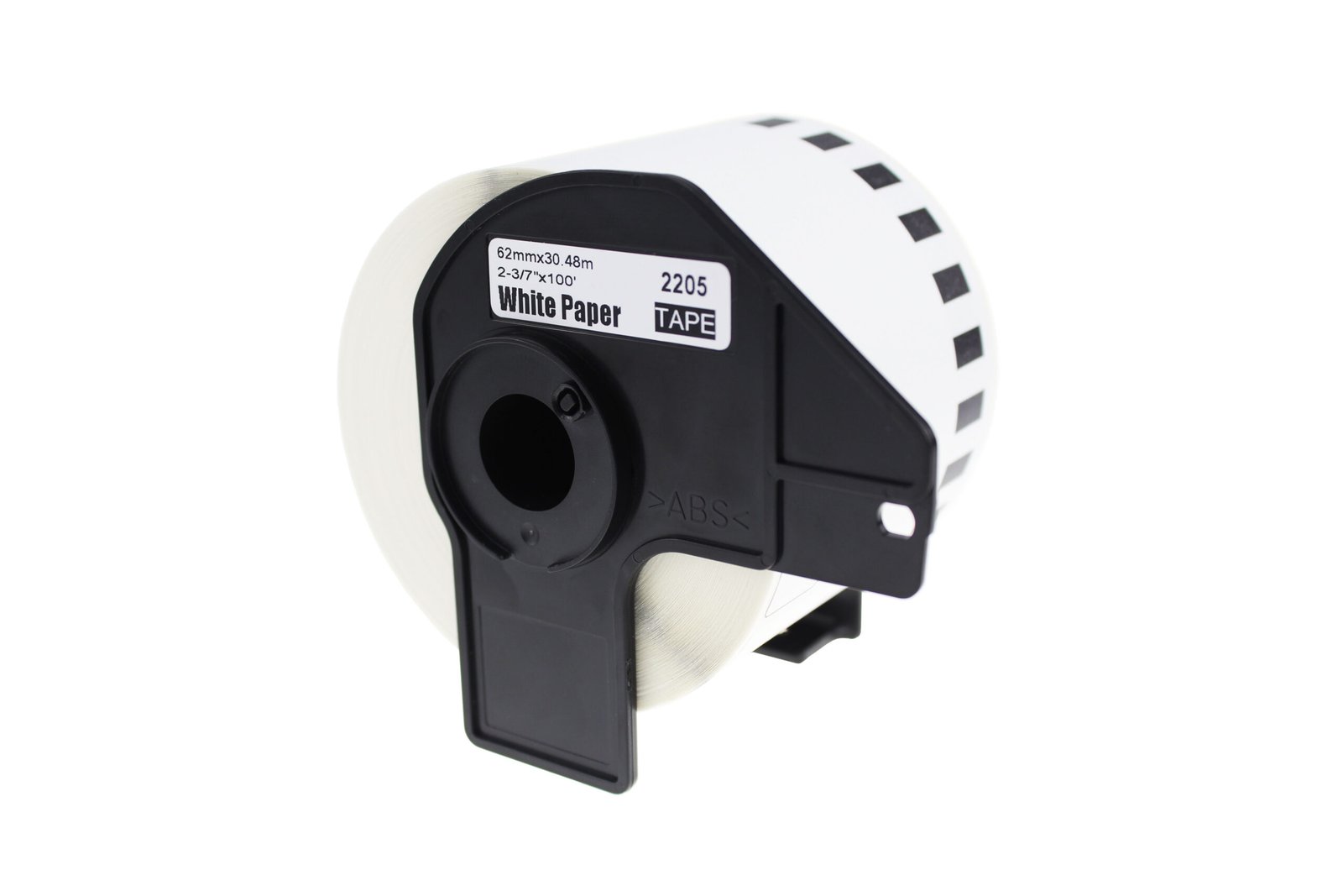 12912205 Comp Brother DK-22205 Continuous Length White Tape (Paper) Roll - Image 1