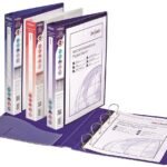 Snopake Executive Presentation RingBinder  4/25 'D' Ring A4 Electra Asstd- 10 Binders