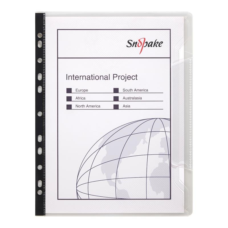 13727_1 Snopake TabFile RingBinder Wallet A4 Clear- 5 Files - Image 1