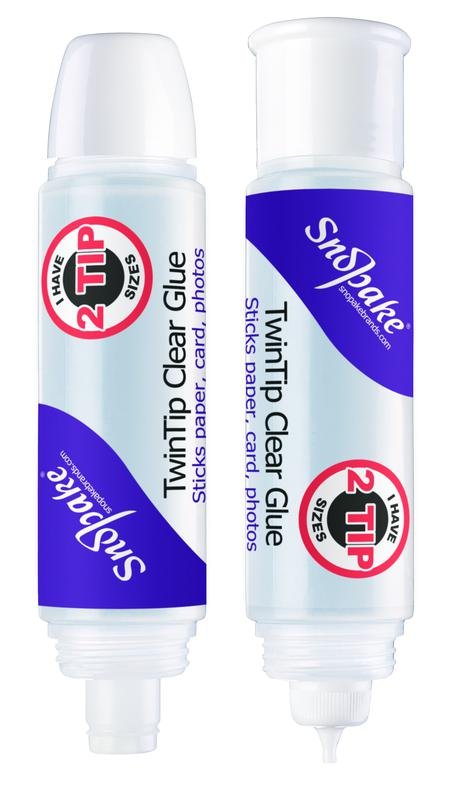 13912_1 Snopake TwinTip Glue 42ml Display Clear- 12 Tubes - Image 1