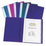 Snopake Display Book 24 pocket / 48 sides to view A3 Electra Assorted- 5 Books