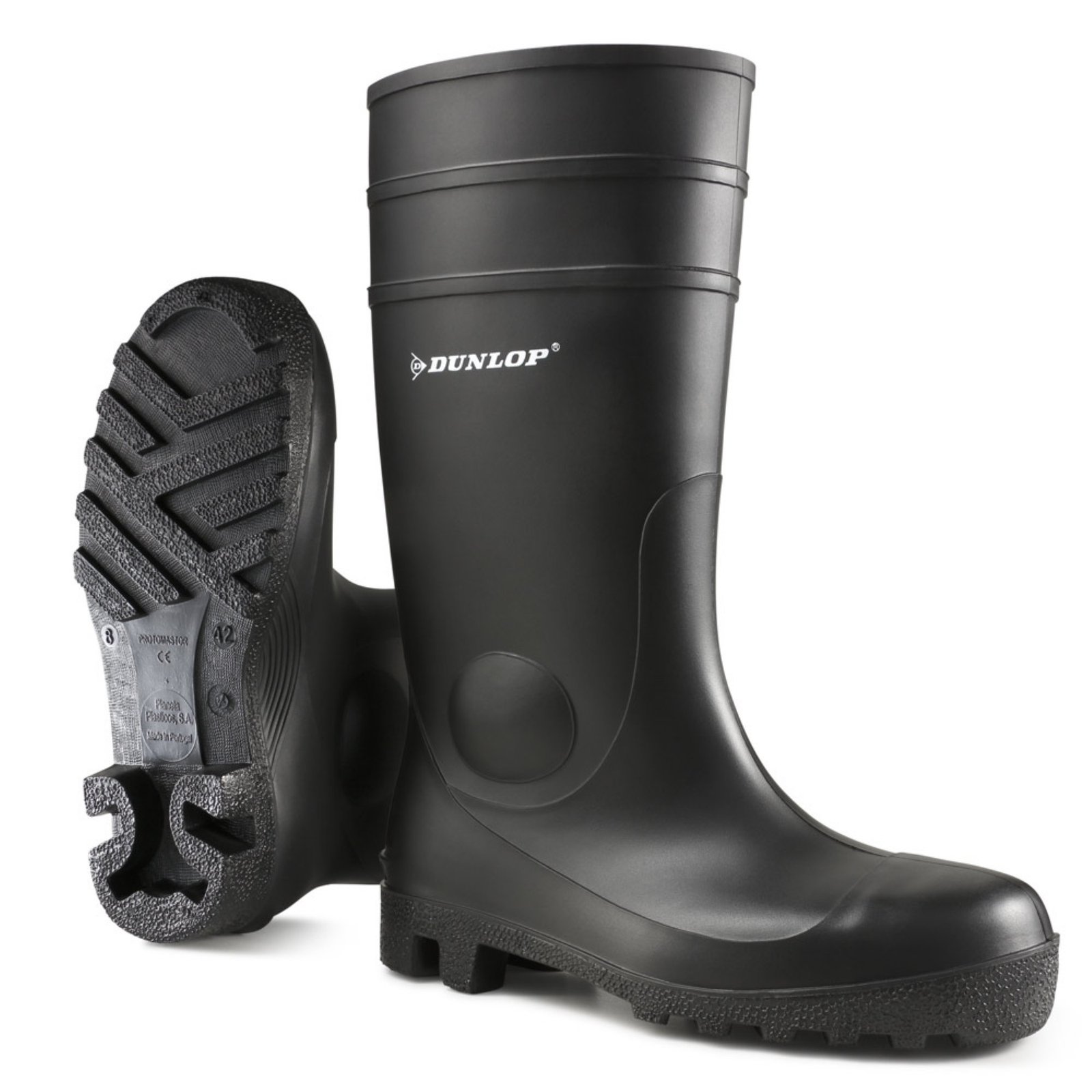 142pp Dunlop Protomaster Full Safety PVC Wellington Black 06 - Image 1