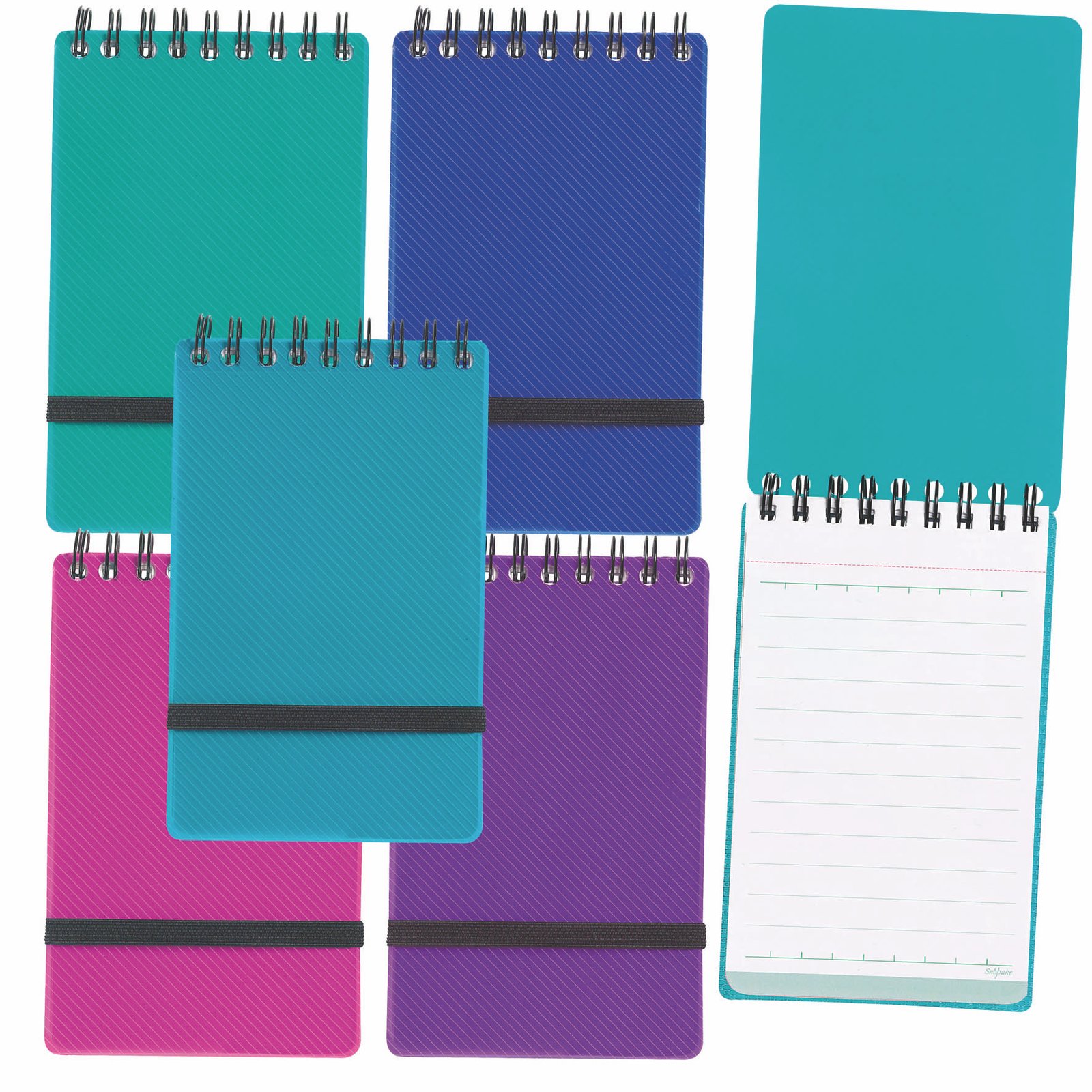 14324 Snopake FSC NoteGuard Pocket Size 60 Sheet/120 Pages Notebook- 5 Books - Image 1