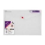 Snopake Polyfile Twin Pocket Foolscap Clear- 5 Files