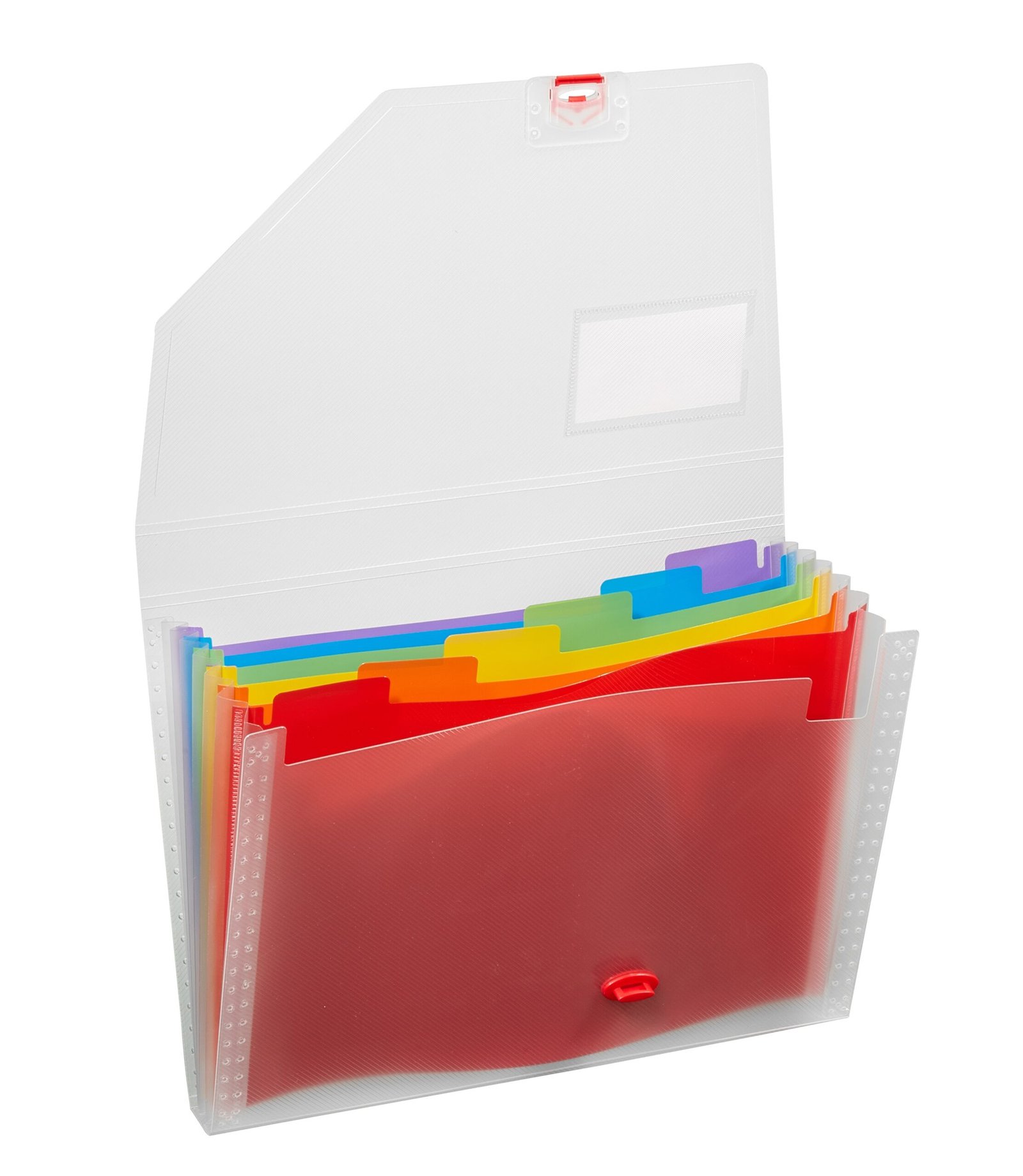 15767_1 Snopake Rainbow 6 part Expanding Organiser A4- 1 Organiser - Image 1