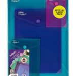 Snopake Portrait Polyfile Pack - 4 Pack - 5 Files