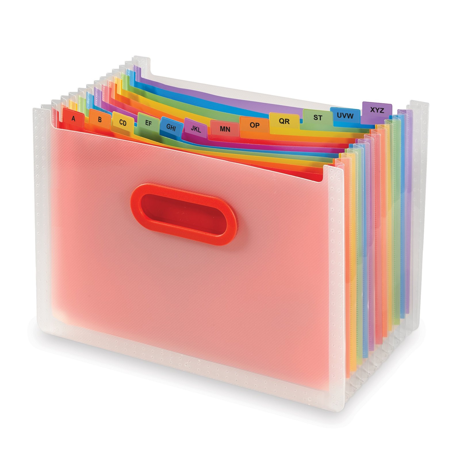 15809_1 Snopake Rainbow 13 part Desk Expander A4- 1 Organiser - Image 1