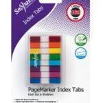 Snopake Index Tab PageMarker Assorted 160 tabs- 12 B/Cards