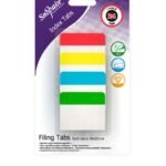 Snopake Filing Index Tabs Assorted - 24 tabs- 12 B/Cards