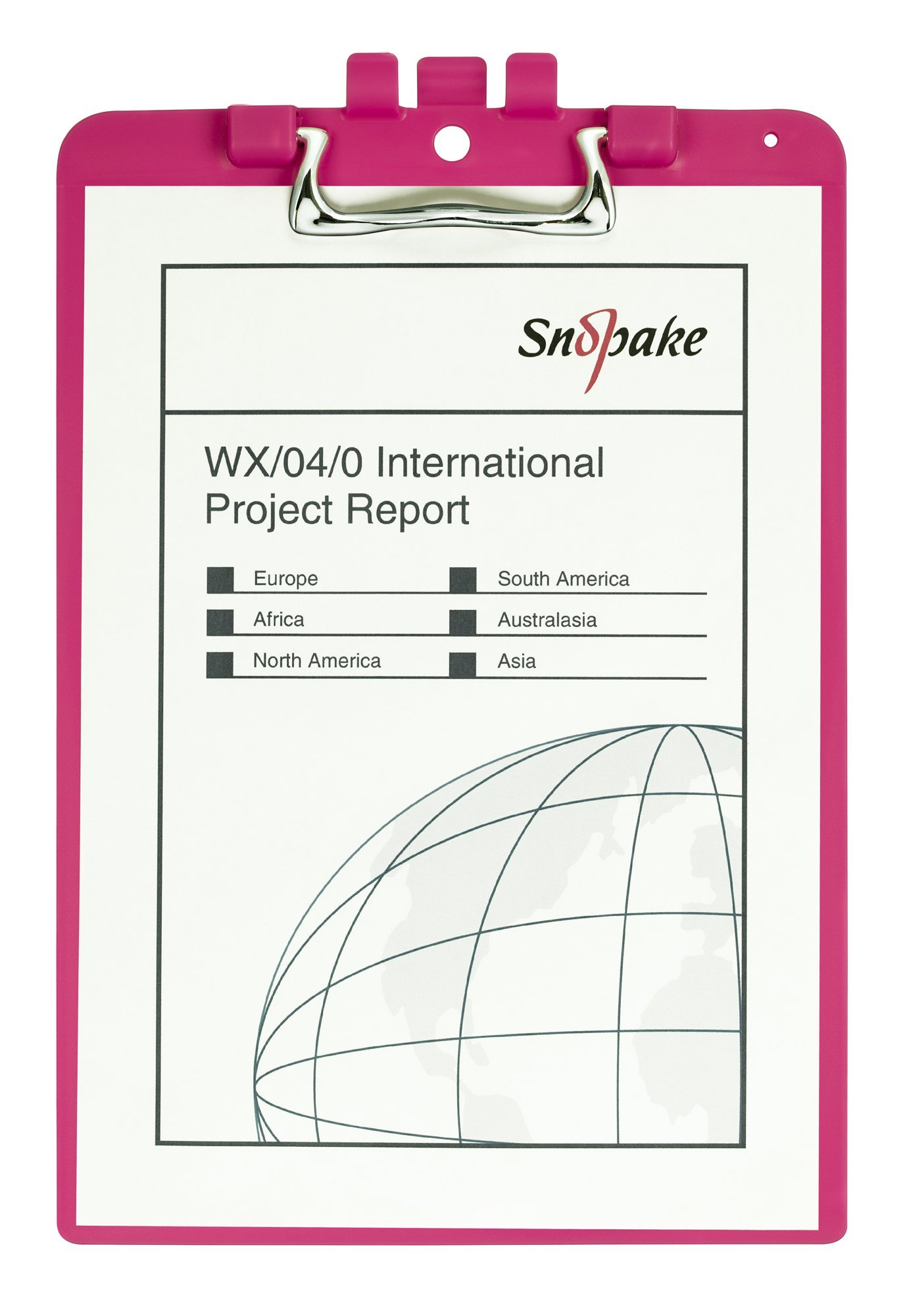 15896_clipboard_a4_pink Snopake Clipboard A4 Pink- 1 Board - Image 1
