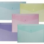 Snopake GRS ReBorn Polyfile Foolscap Pastel Asstd- 5 Files