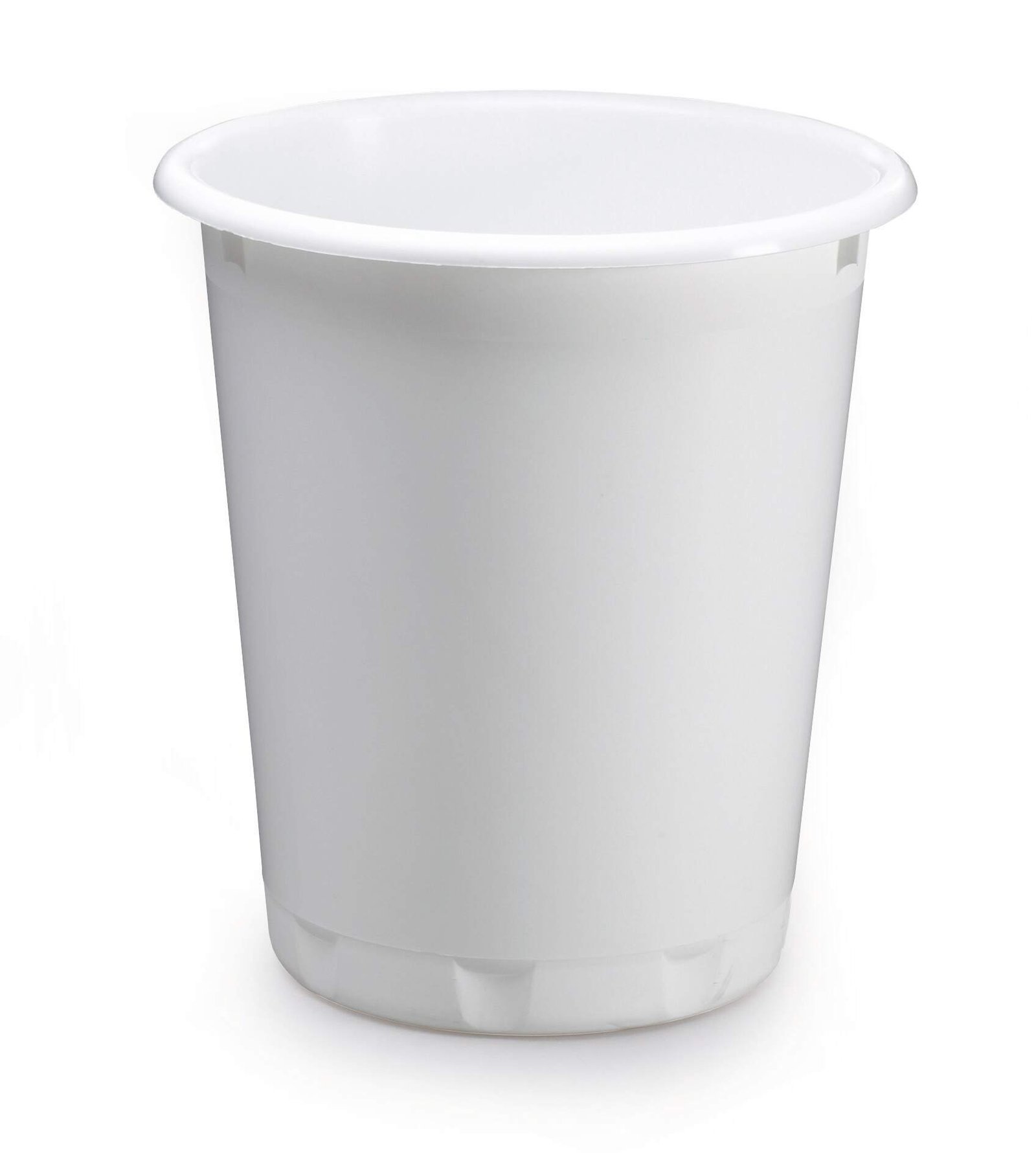 1701572010_1 Durable BASIC Waste Bin 13L White - Image 1