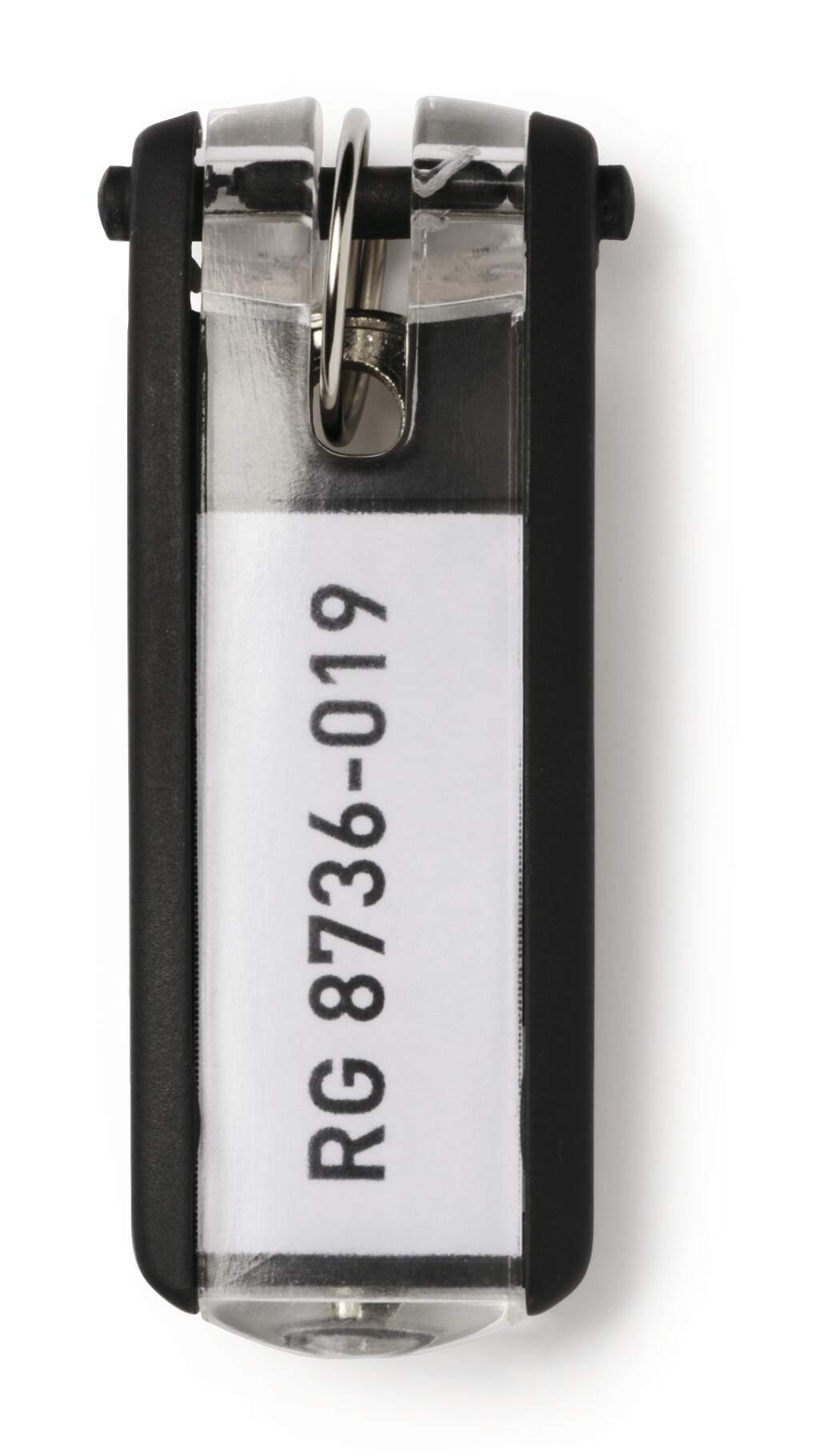 195701_1 Durable Key Clips 6 Black (6) - Image 1