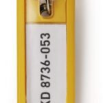 Durable Key Clips 6 Yellow (6)