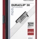 Durable DURACLIP 30 A4 Folder Dark Red (25)