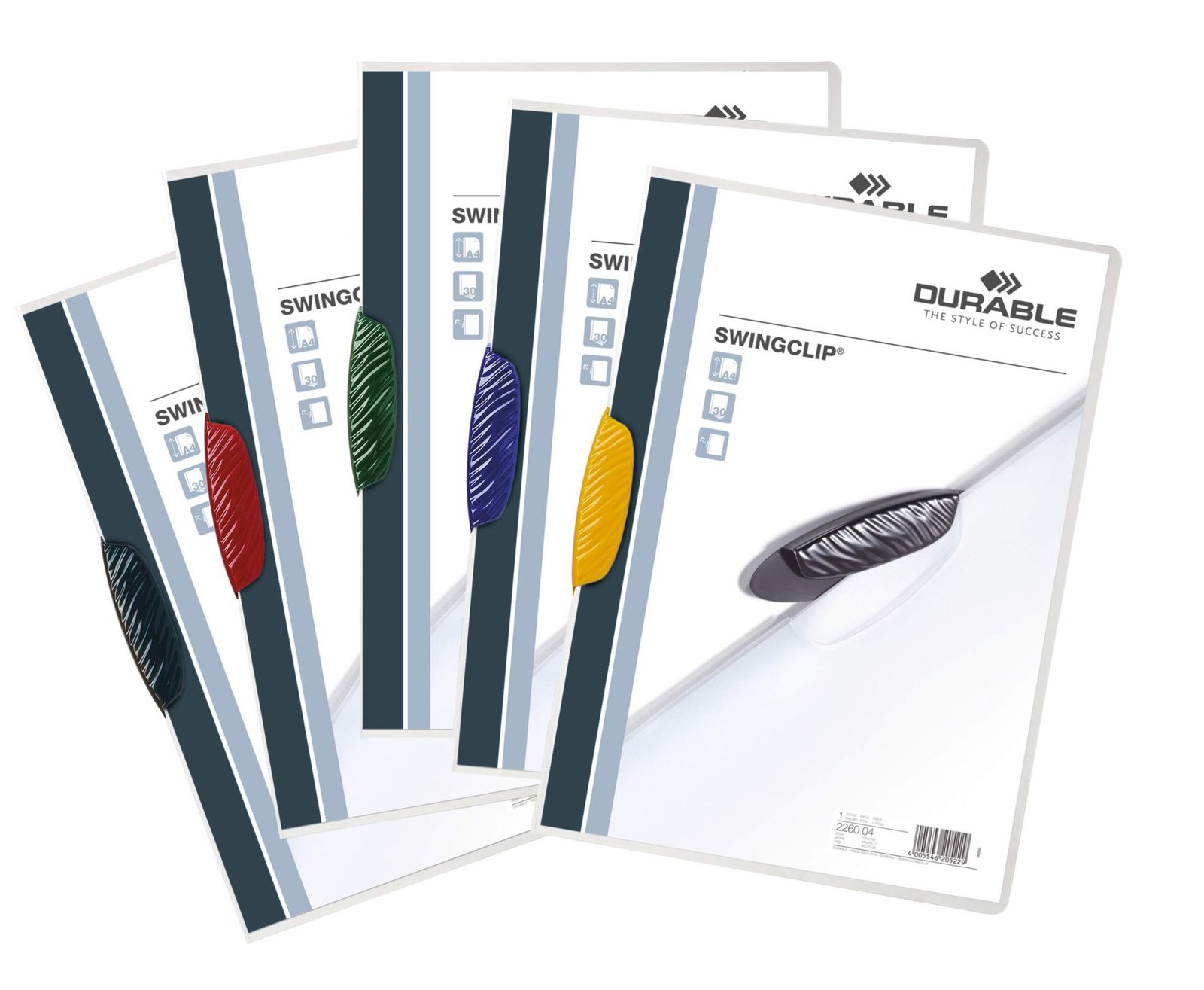 226000_1 Durable SWINGCLIP A4 Folder Assorted (25) - Image 1