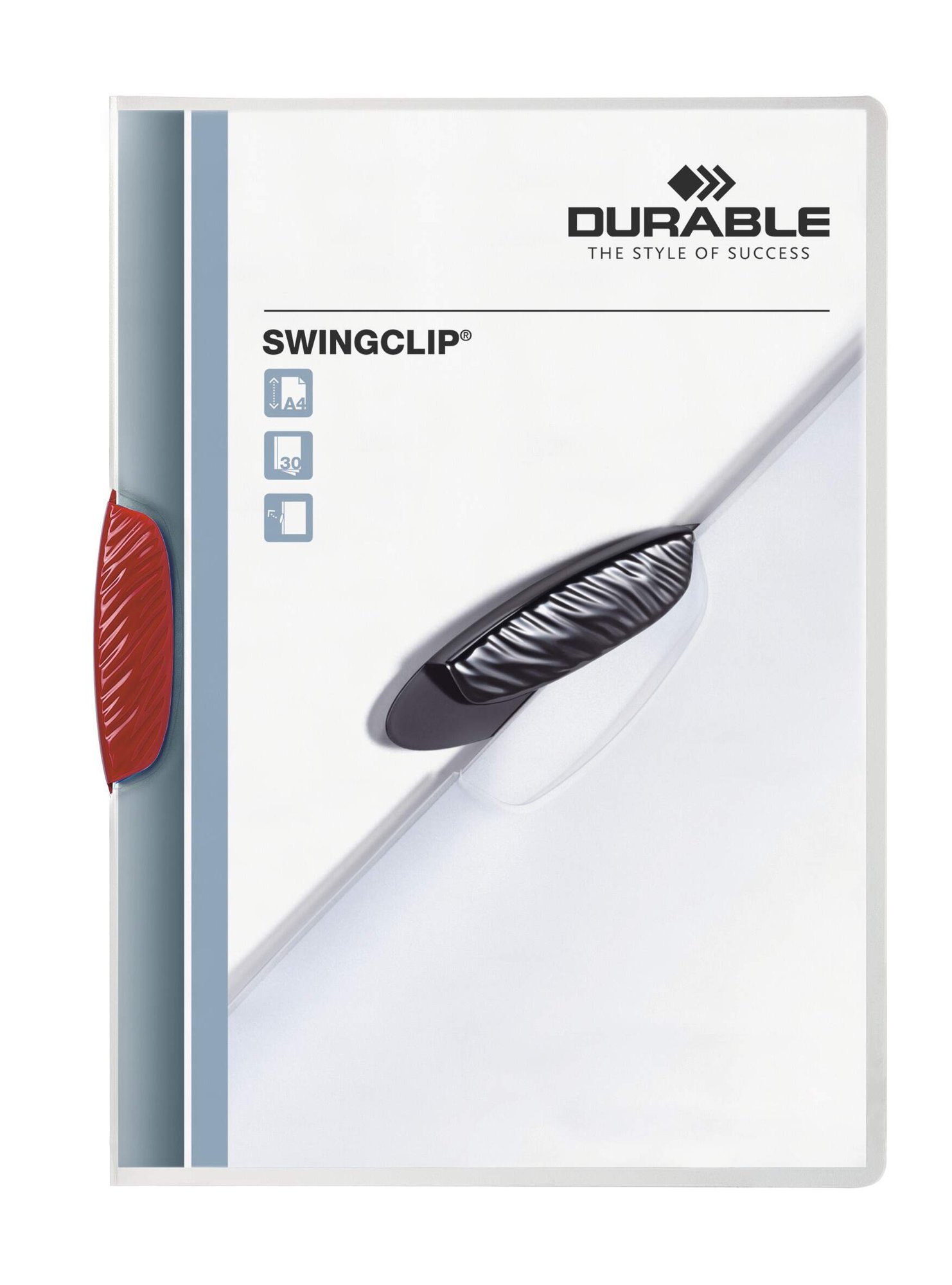 226003_1 Durable SWINGCLIP A4 Folder Red (25) - Image 1