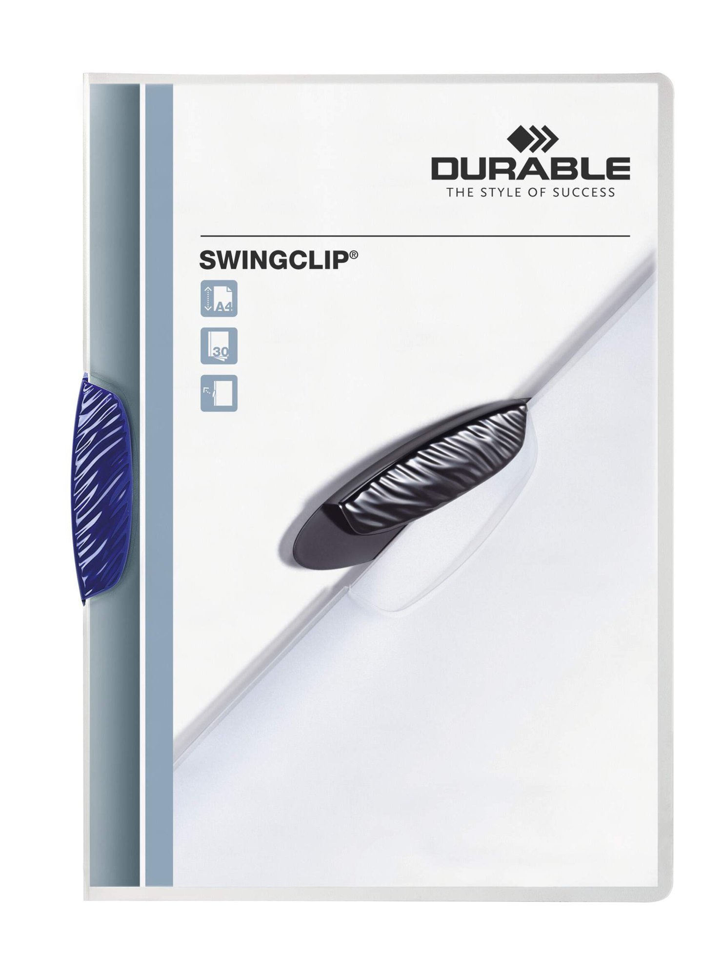 226007_1 Durable SWINGCLIP A4 Folder Dark Blue (25) - Image 1