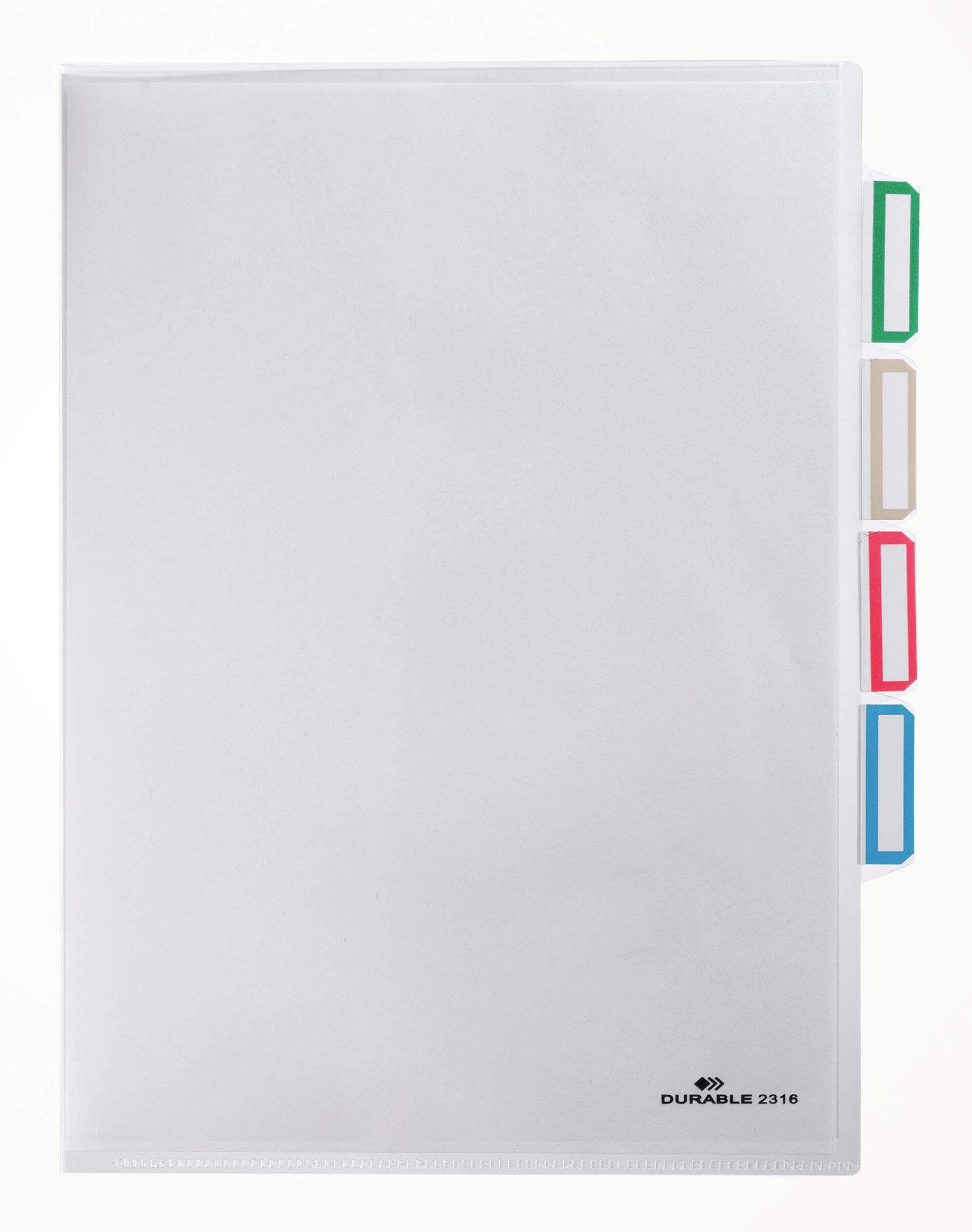 231619_1 Durable 3 Division Pockets 5 A4 Clear (5) - Image 1