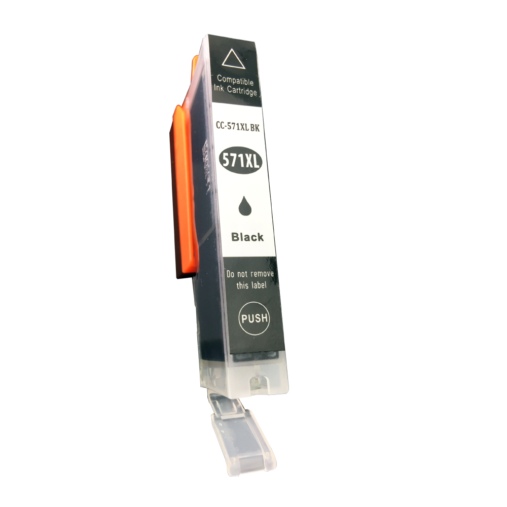 23510571 Comp Canon CLI-571XLBK Hi Yld Black Ink Ctg 0331C001 - Image 1