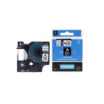 Comp Dymo LM360D Labelling Tape Cassette 45013 S0720530 Black on White