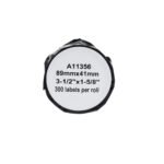 Comp Dymo 11356 Small Name Badge Labels (Paper) Pack of 300 S0722560 (89mm x 41mm)