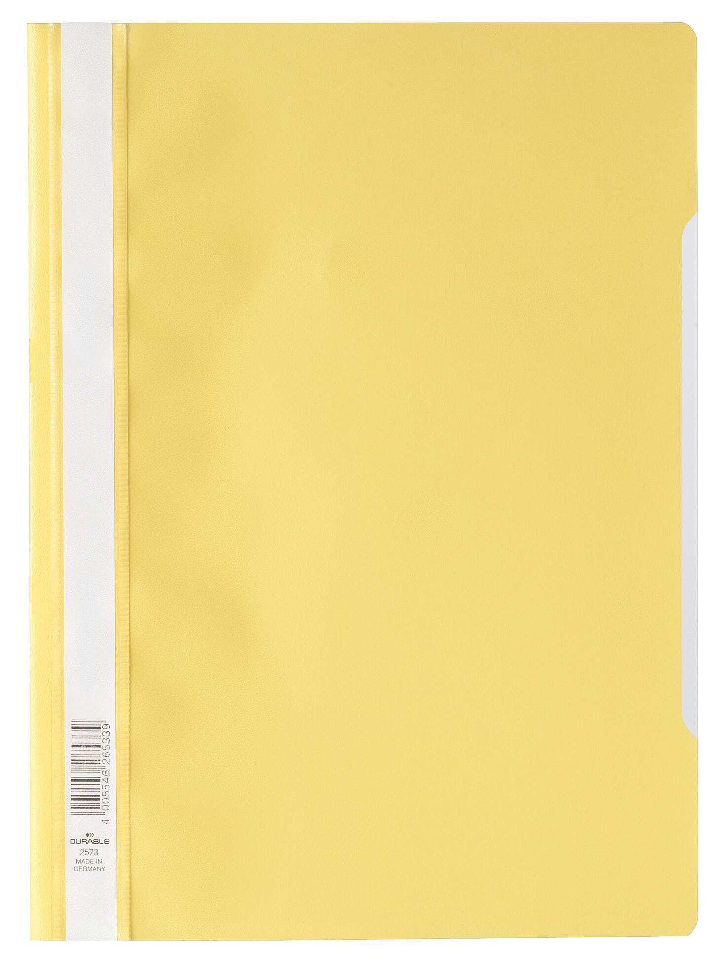 252304_1 Durable Clear View A4 Folder Yellow (25) - Image 1