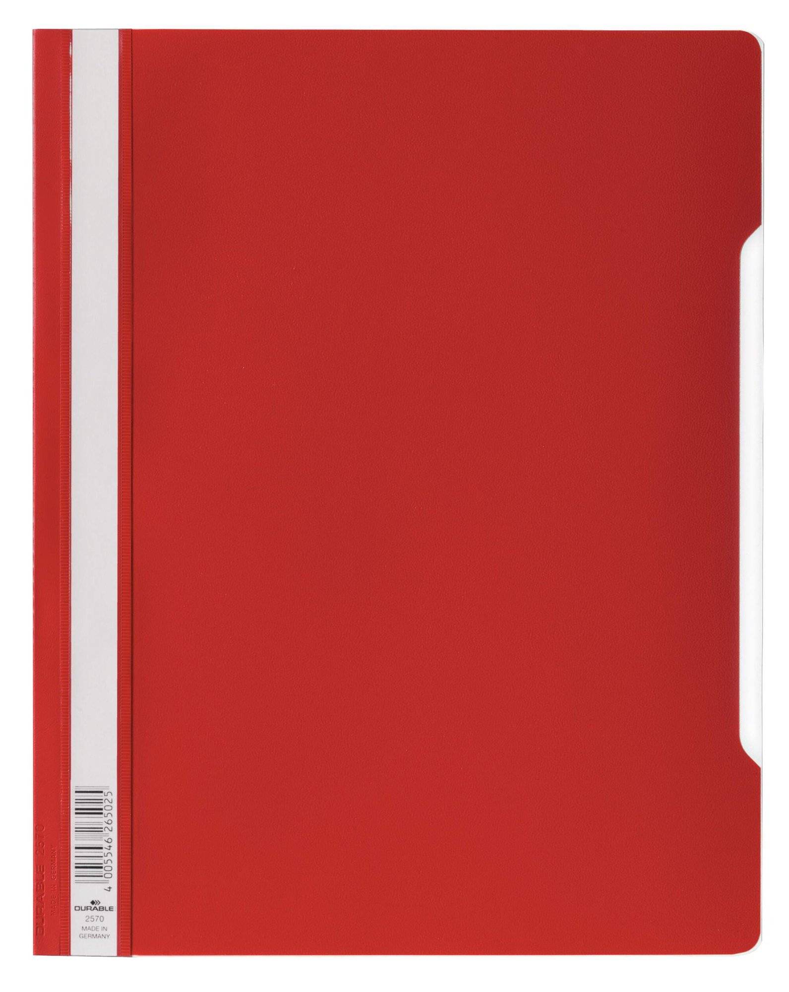 257003_1 Durable Clear View A4 Folder Red (50) - Image 1