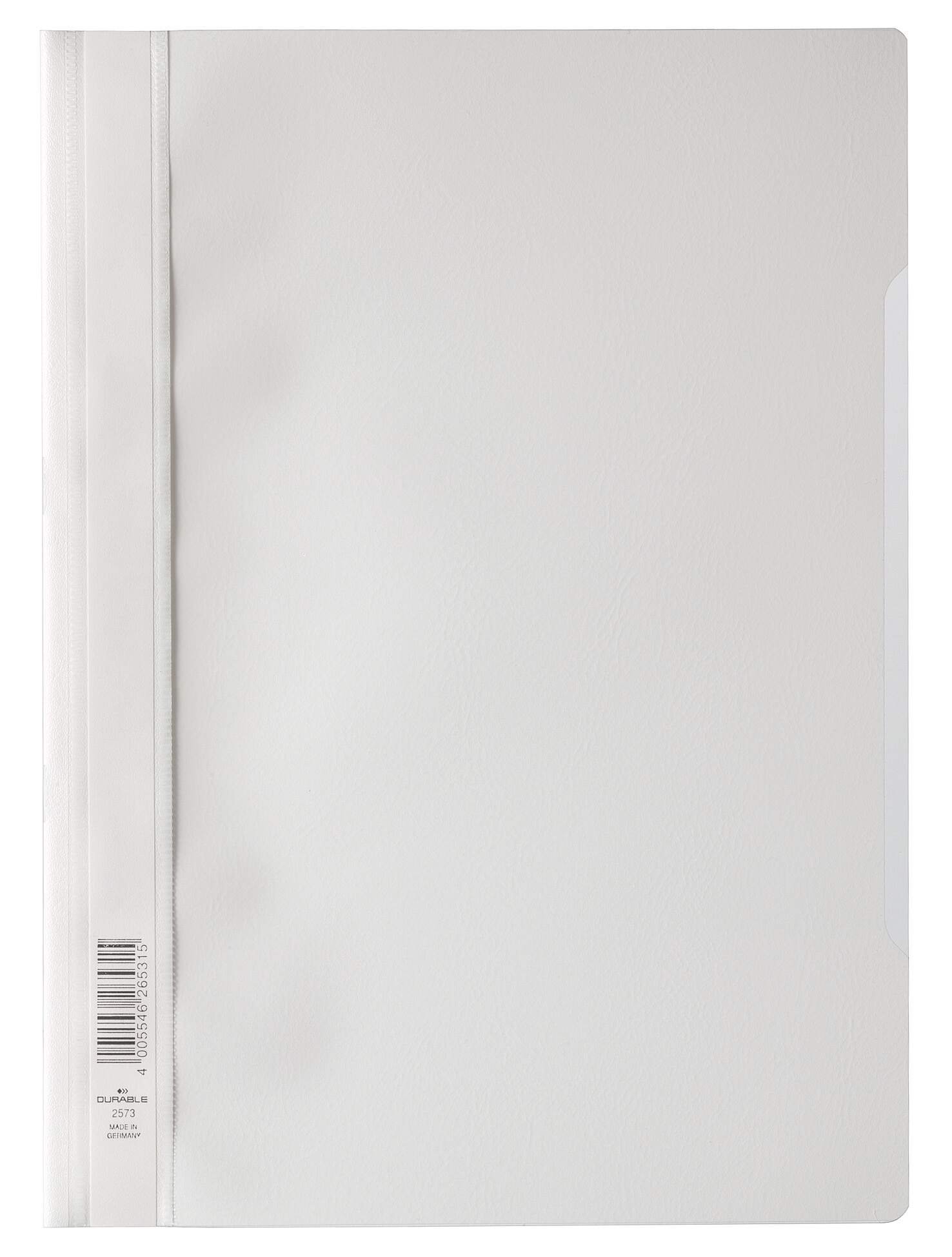 257302_1 Durable Clear View A4 Folder White (50) - Image 1