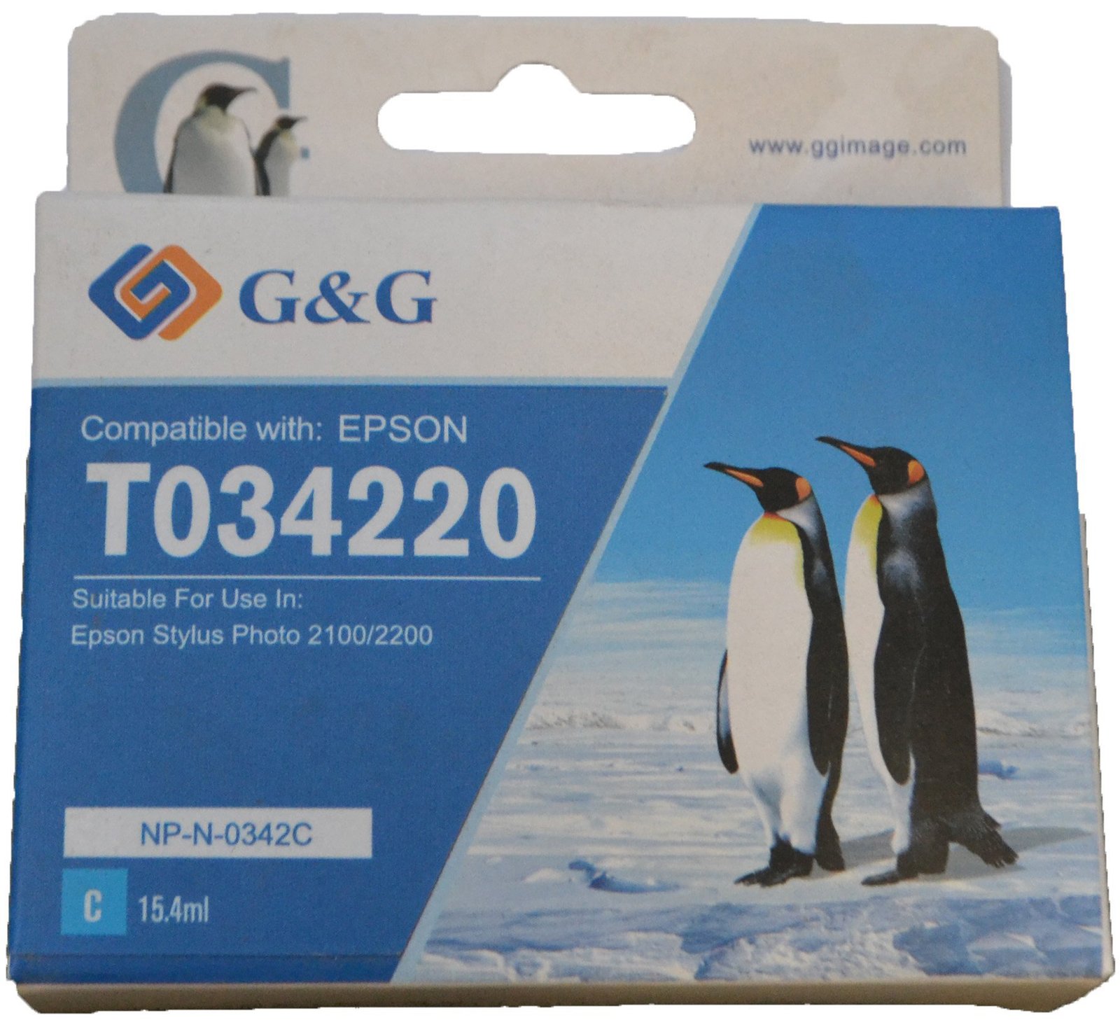 26510342 Comp Epson G+G T0342 Cyan Ink Ctg T034240 - Image 1