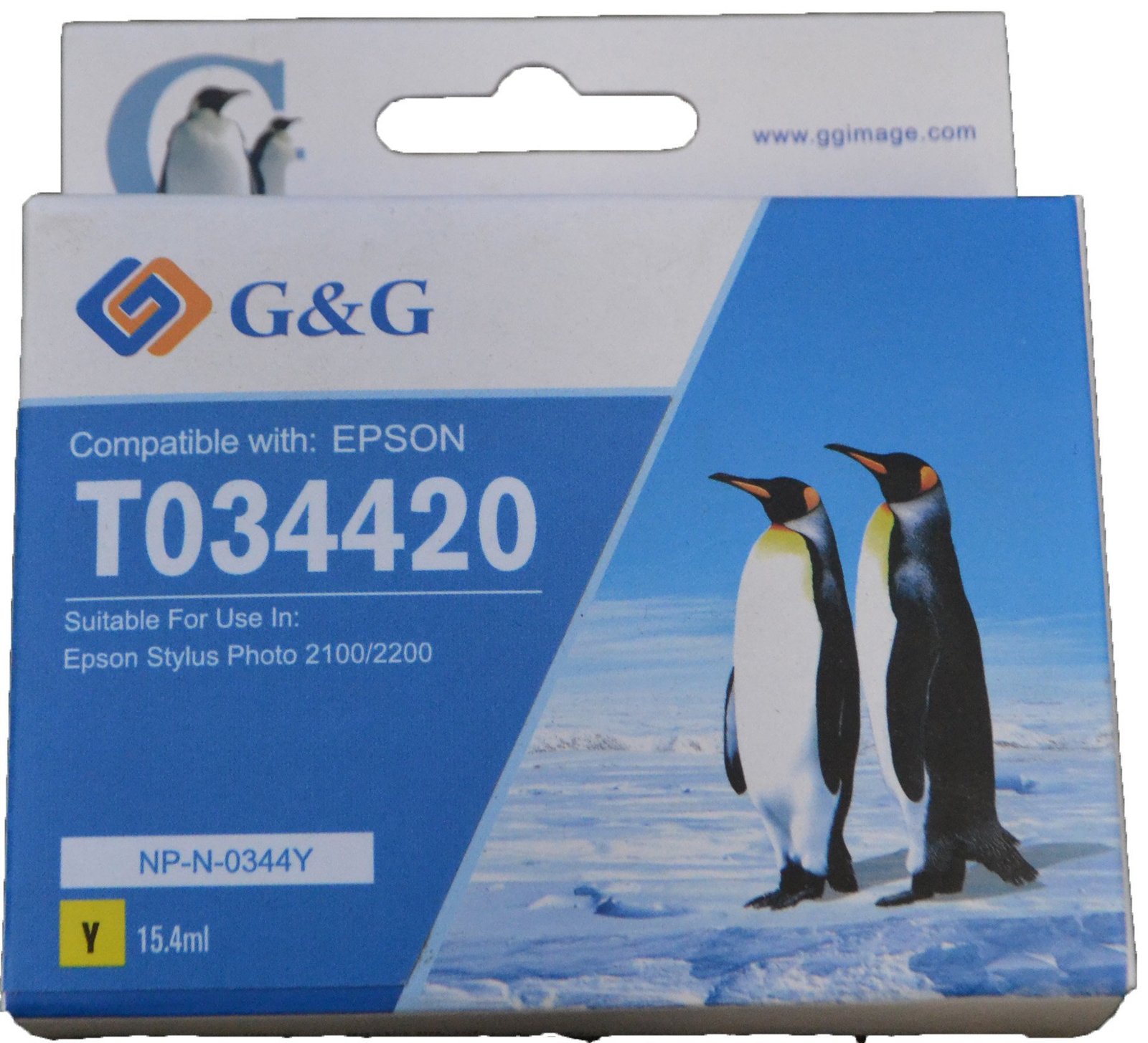 26510344 Comp Epson G+G T0344 Yellow Ink Ctg T034440 - Image 1