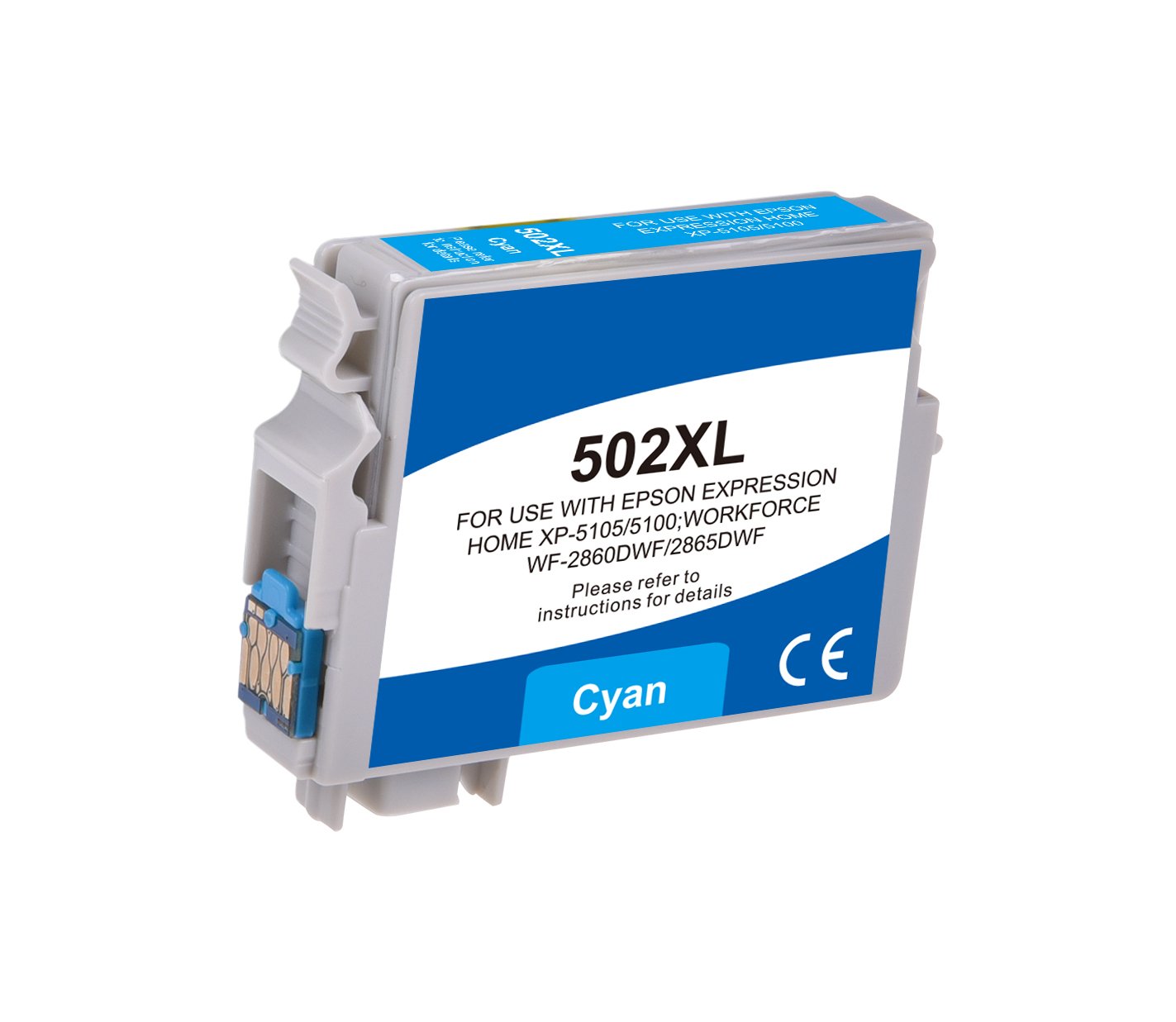 26510503 Comp Epson G+G 502XLC Hi Cap Cyan Ink Ctg C13T02W24010 - Image 1