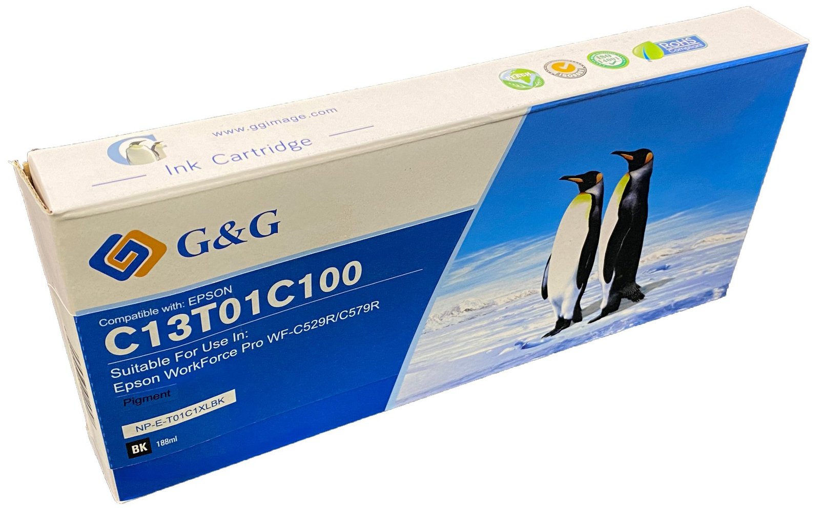 26510529 Comp Epson G+G C13T01C100 Black Ink Ctg - Image 1