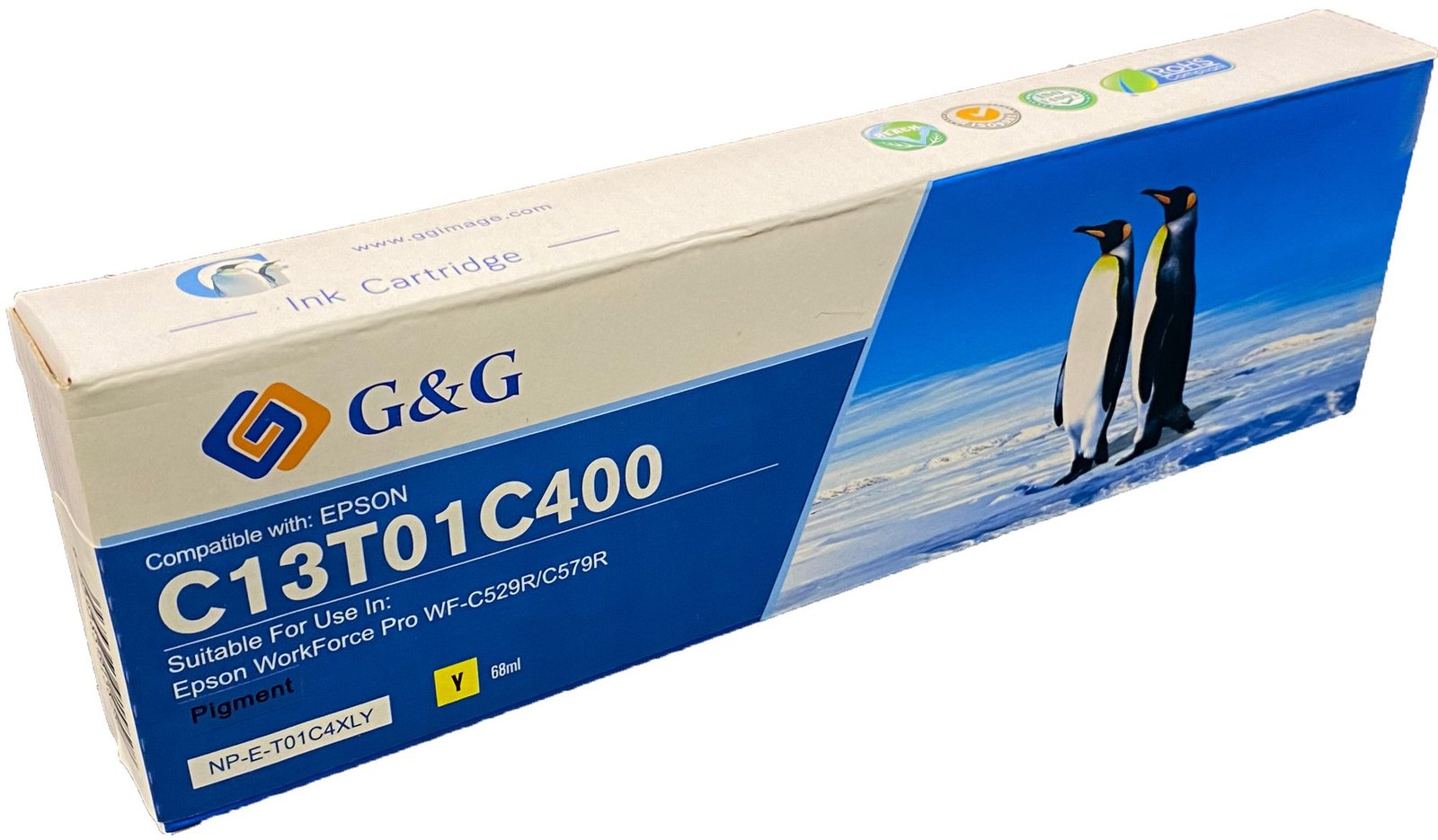 26510532 Comp Epson G+G C13T01C400 Yellow Ink Ctg - Image 1