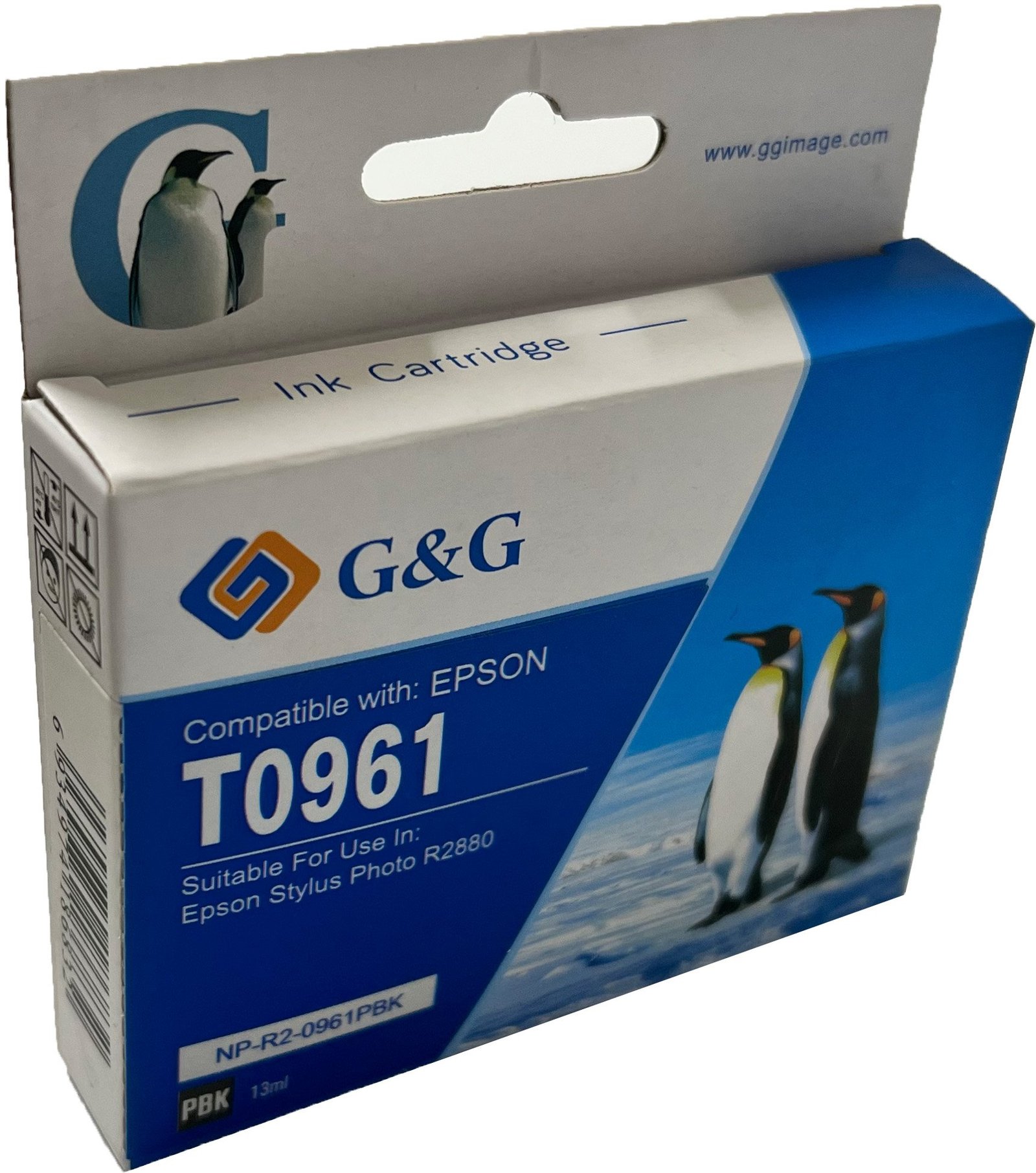 26512800 Comp Epson G+G T0961 Photo Black Ink Ctg C13T09614010 - Image 1