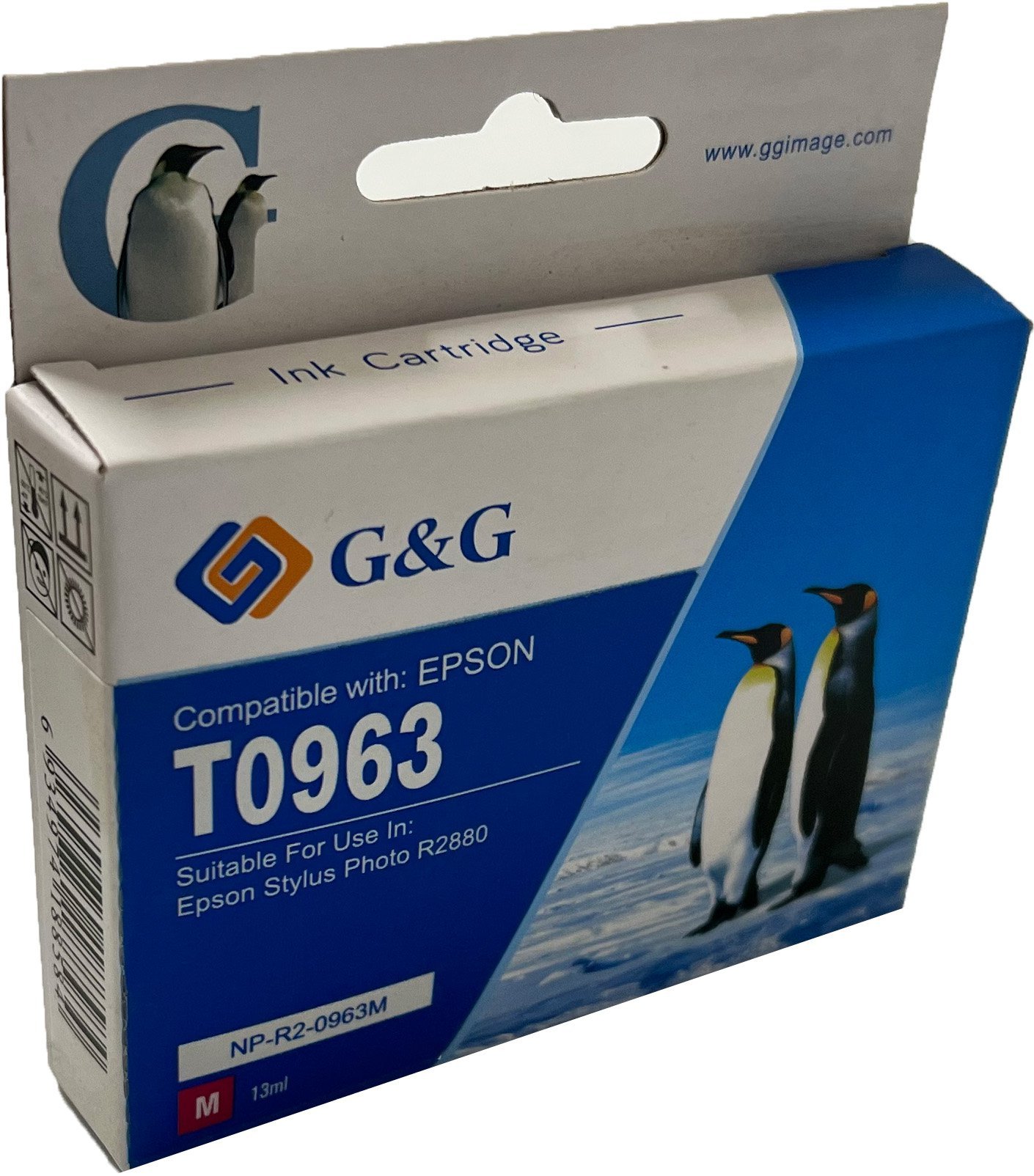 26512802 Comp Epson G+G T0963 Magenta Ink Ctg C13T09634010 - Image 1