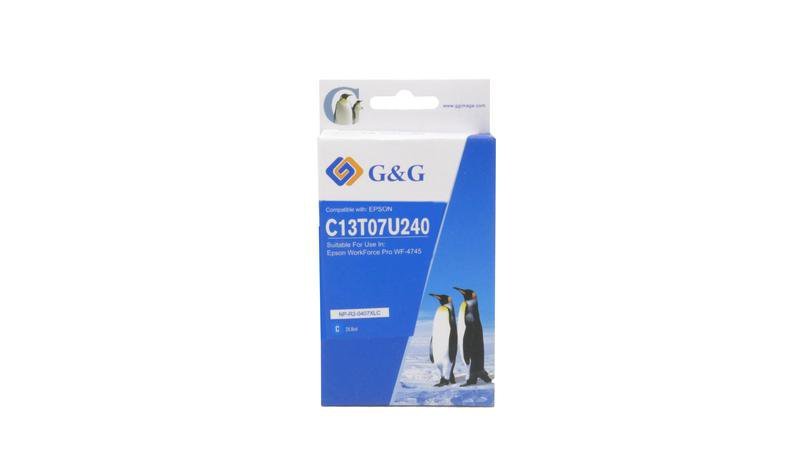 26514746 Comp Epson G+G 407XL C13T07U240 Cyan Ink Ctg - Image 1