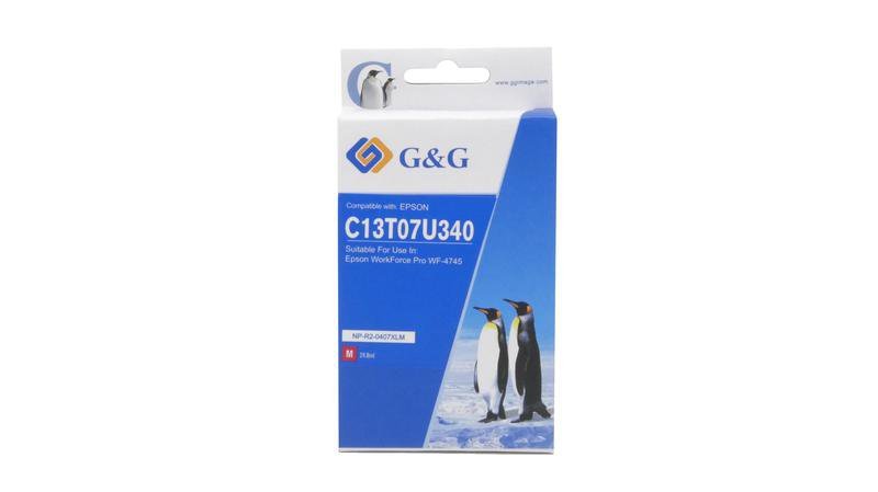 26514747 Comp Epson G+G 407XL C13T07U340 Magenta Ink Ctg - Image 1