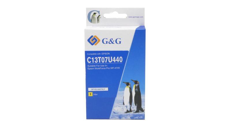 26514748 Comp Epson G+G 407XL C13T07U440 Yellow Ink Ctg - Image 1