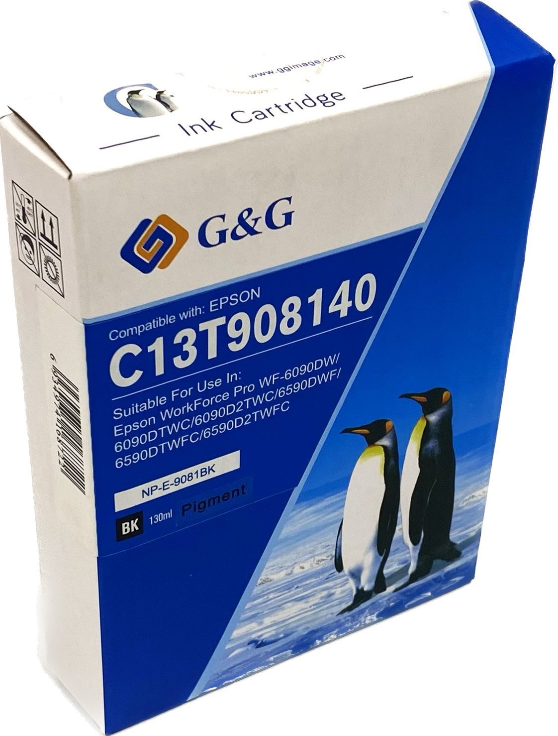 26516090 Comp Epson G+G T9081 High Capacity Black Ink Ctg C13T908140 - Image 1