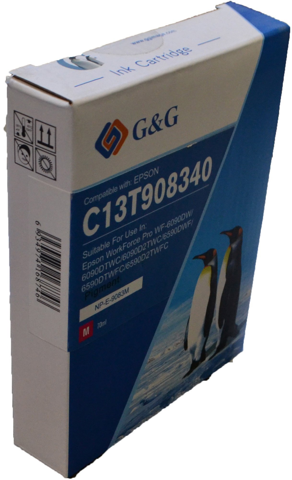 26516093 Comp Epson G+G T9083 High Capacity Magenta Ink Ctg C13T908340 - Image 1