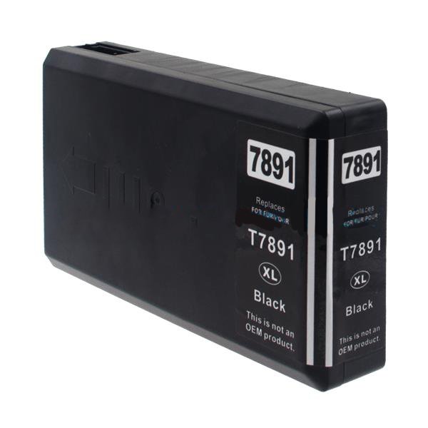 26517891 Comp Epson T7891XXL Extra Hi Cap Black Ink Ctg T789140 - Image 1