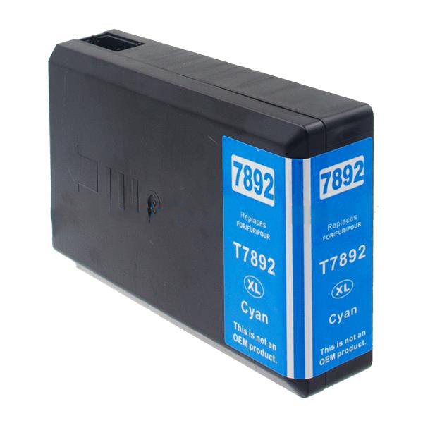 26517892 Comp Epson T7892XXL Extra Hi Cap Cyan Ink Ctg T789240 - Image 1